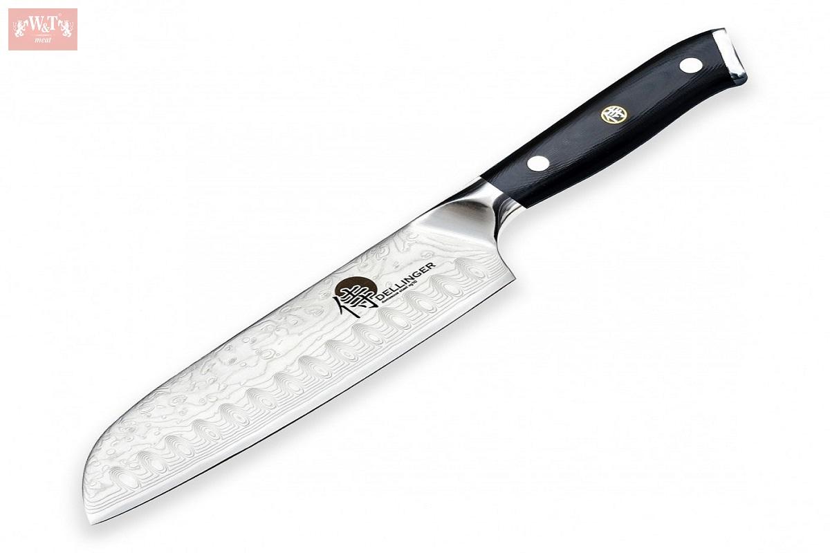 Nůž Santoku 7" Cullens (170mm) Dellinger Samurai Professional Damascus VG-10