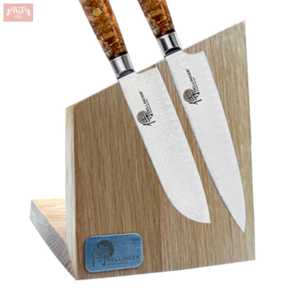 Magnetický držák na nože, dubové dřevo