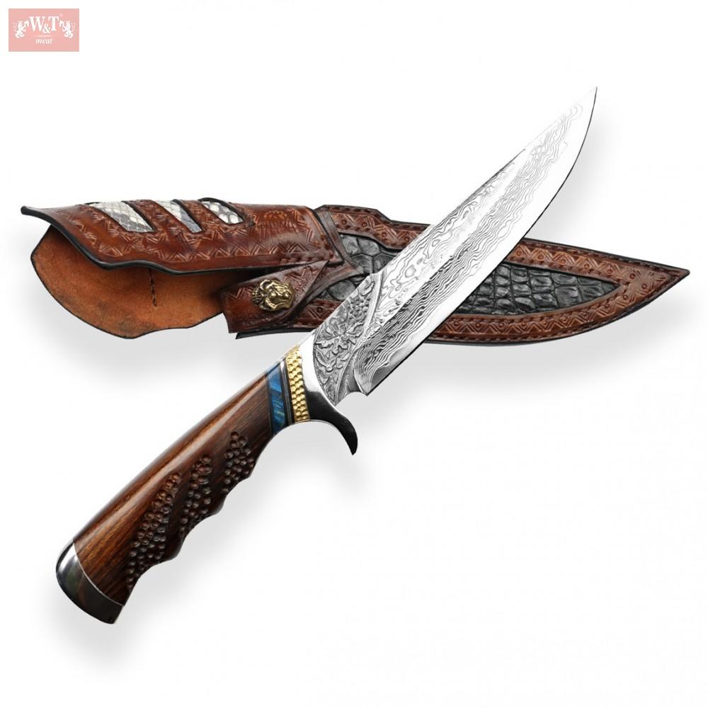 Exklusivní nůž lovecký Dellinger LANZEN z nerezové oceli vg-10