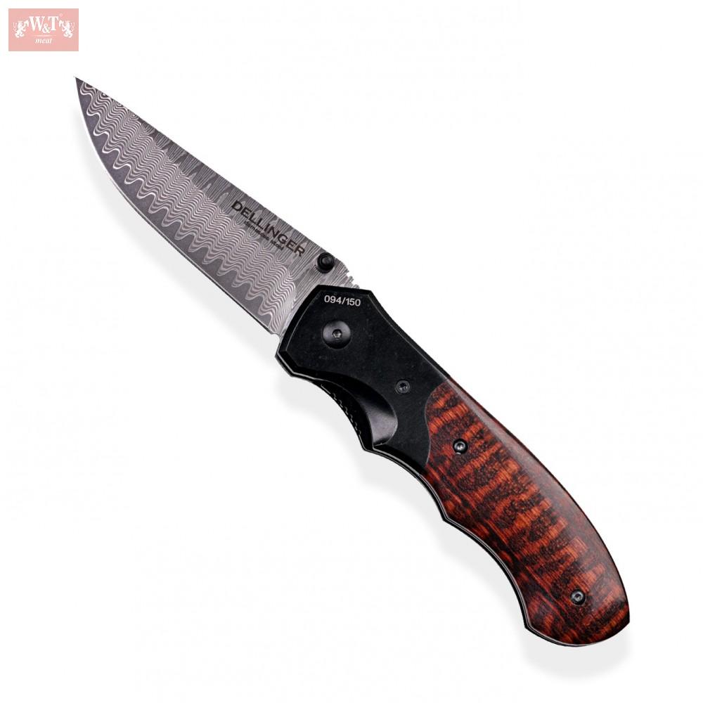 Lovecký zavírací nůž Dellinger Hunter Snake Wood Limited 200