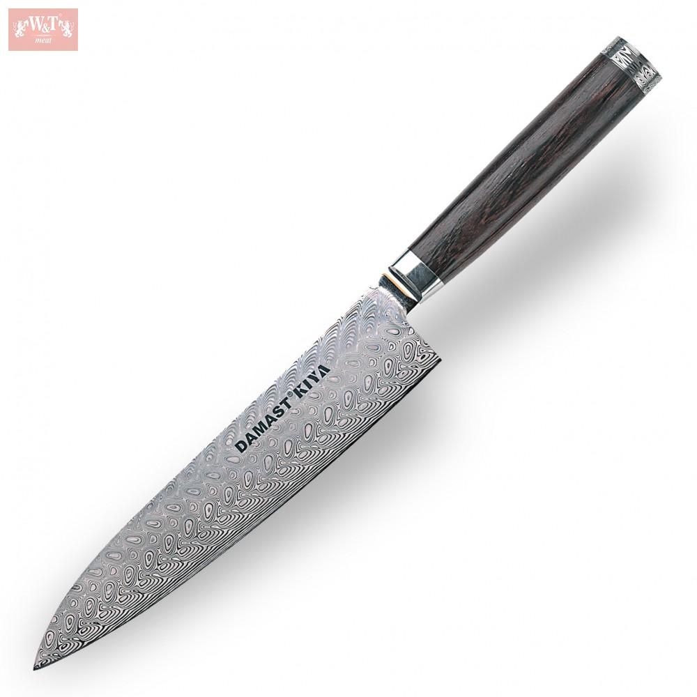 Nůž Gyuto / Chef 205 mm - KIYA DAMAST - Swedish Powder Steel