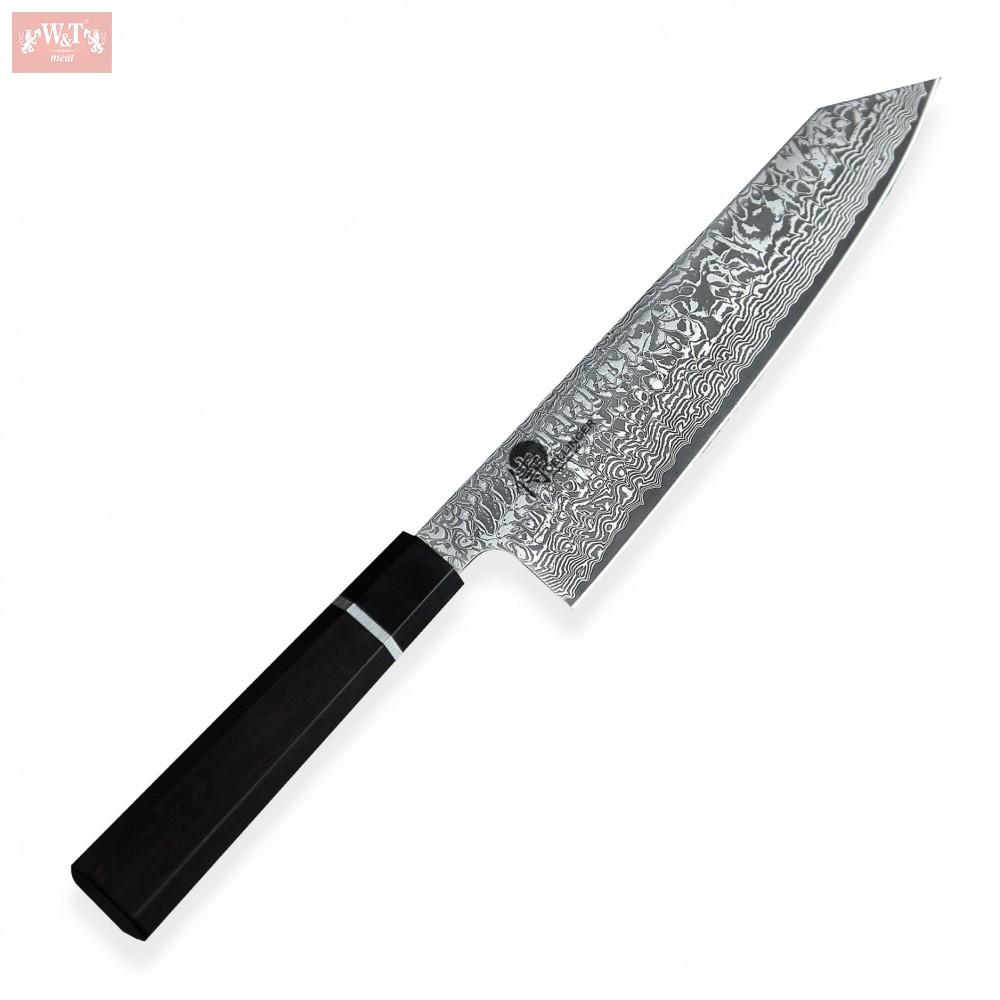 Japonský kuchyňský nůž Kiritsuke / Gyuto 210 mm série Octagona Ebony Wood