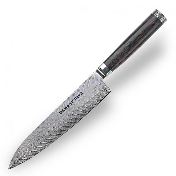 Nůž Gyuto / Chef 205 mm - KIYA DAMAST - Swedish Powder Steel